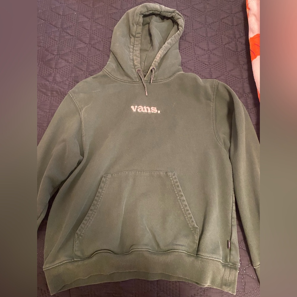 Vans Olive Green Hoodie Sweater for Men
